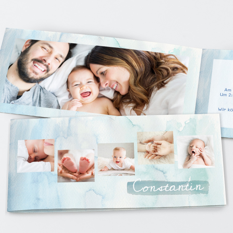 Babybilder Geburtskarte