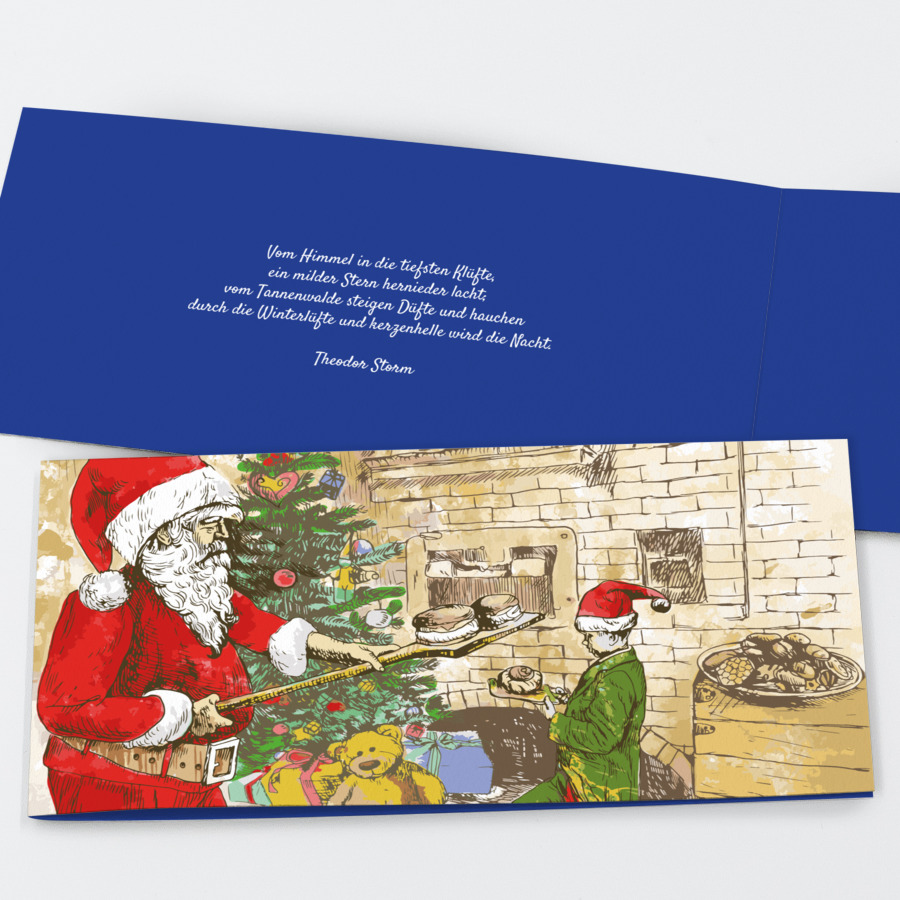 Bäcker Geschäftliche Weihnachtskarte