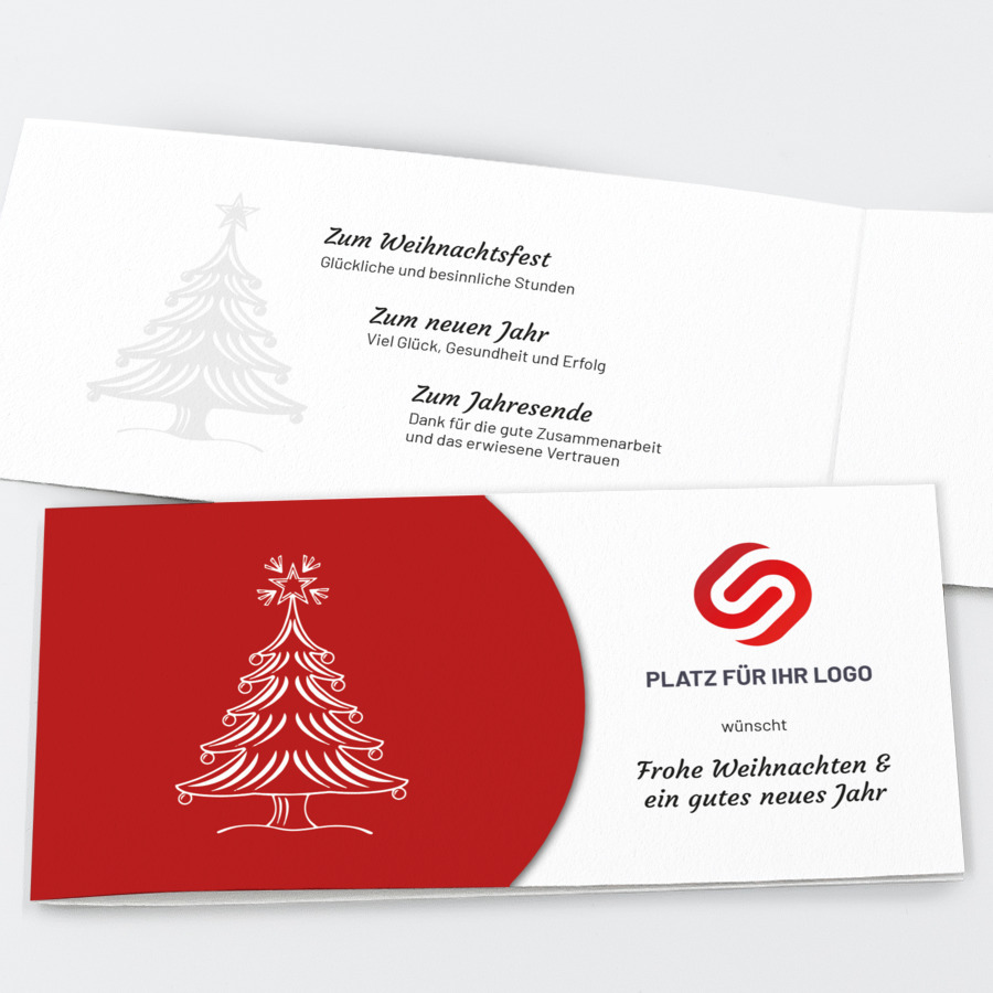 Christmas Tree Geschäftliche Weihnachtskarte