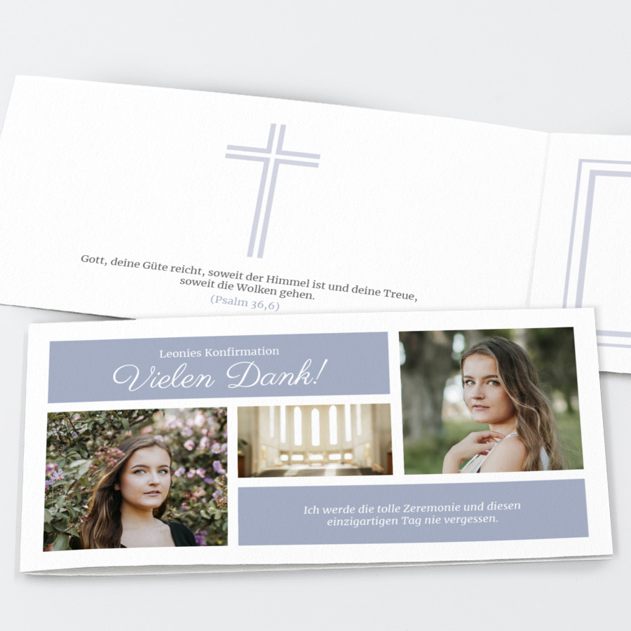 Collage Danksagung Konfirmation