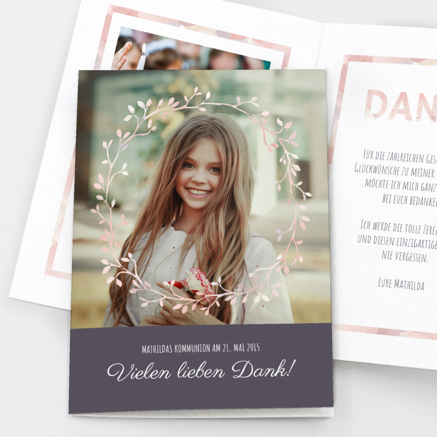 Erstkommunion Danksagung Kommunion