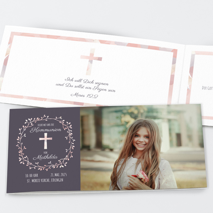 Erstkommunion Einladungskarte Kommunion
