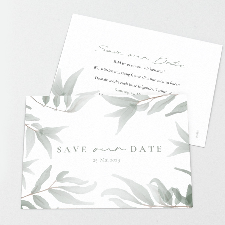 Gartenglück Save the Date Karte