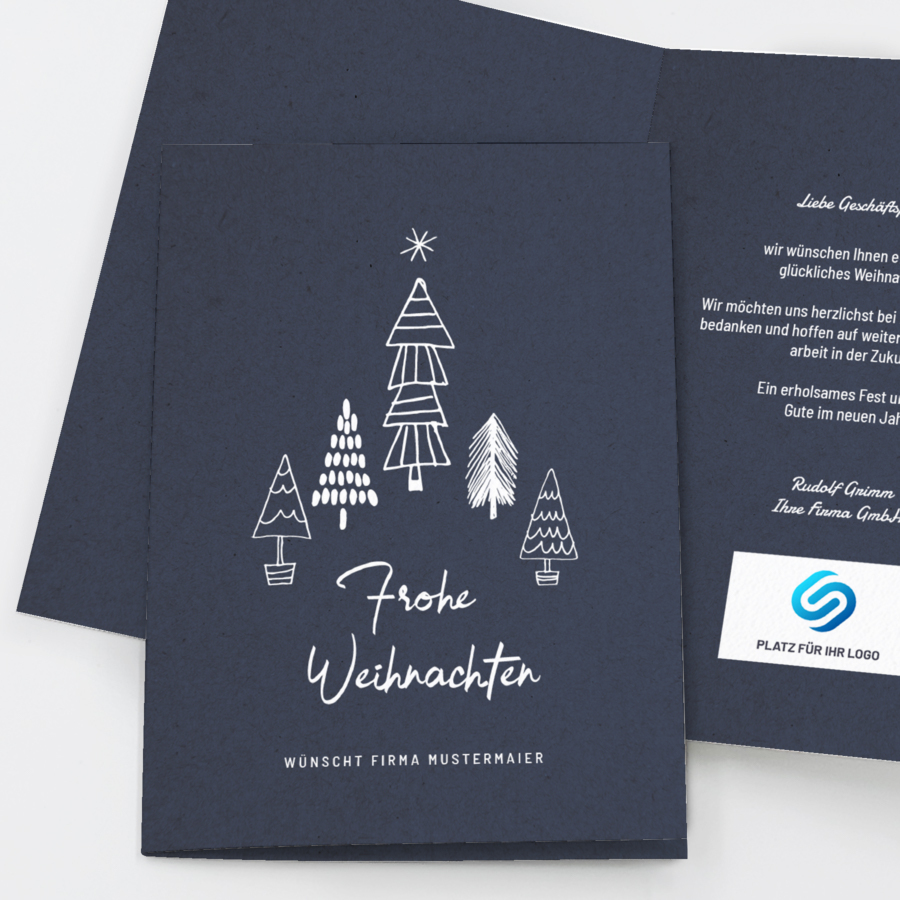 Gutes Neues Jahr Geschäftliche Weihnachtskarte