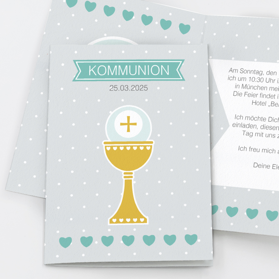 Krug Einladungskarte Kommunion