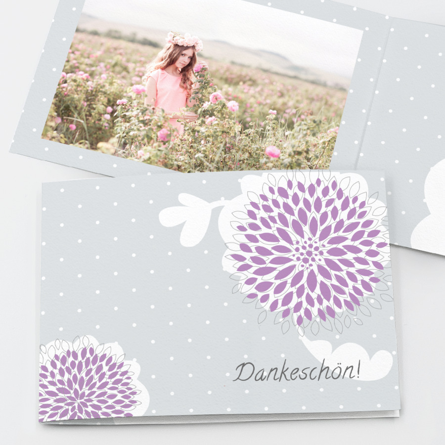 Lieblingsblume Danksagung Konfirmation