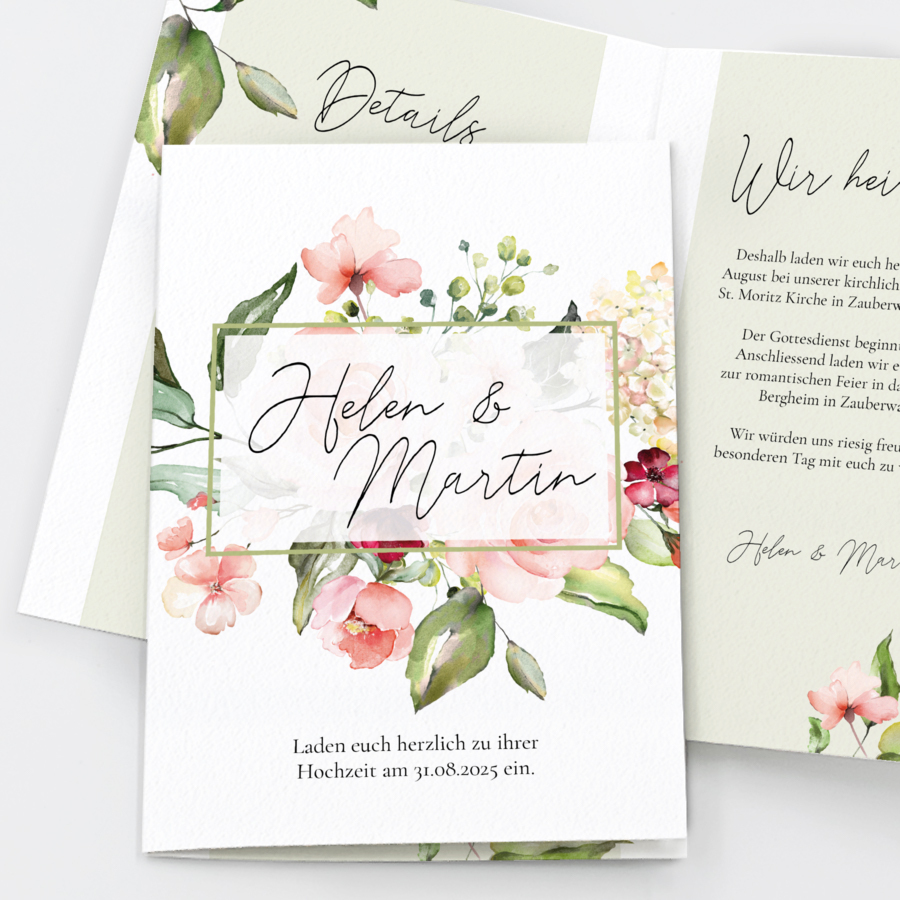 Mivory Einladungskarte Goldene Hochzeit