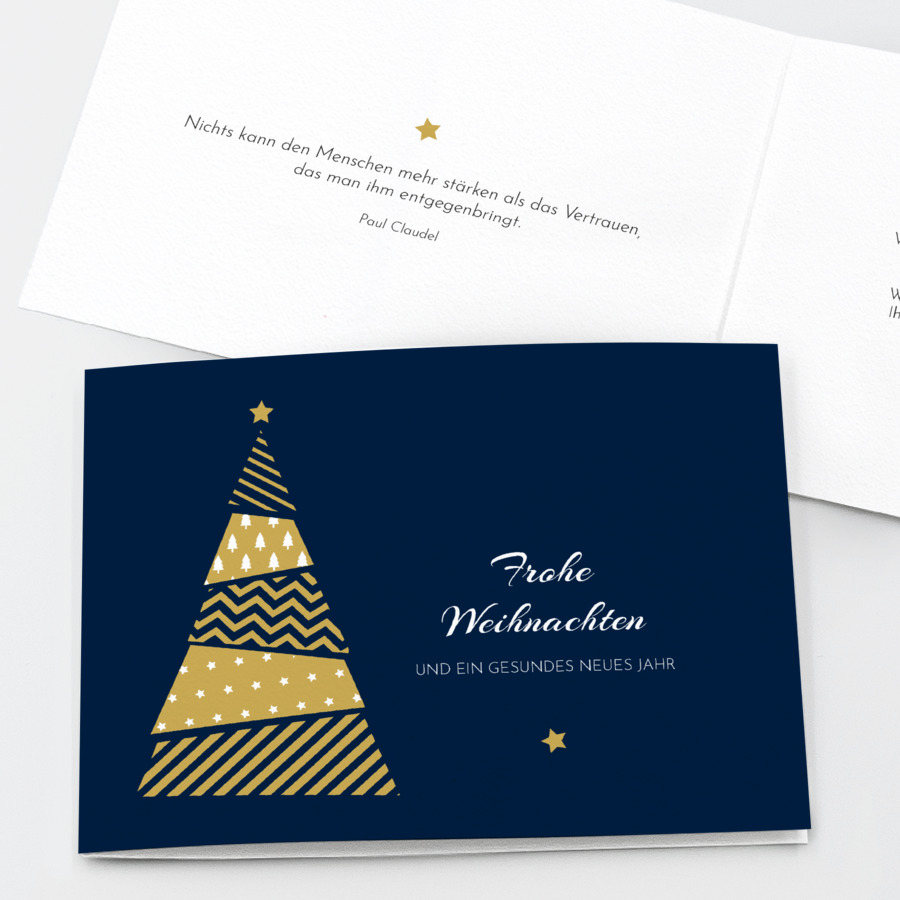 Musterbaum Geschäftliche Weihnachtskarte