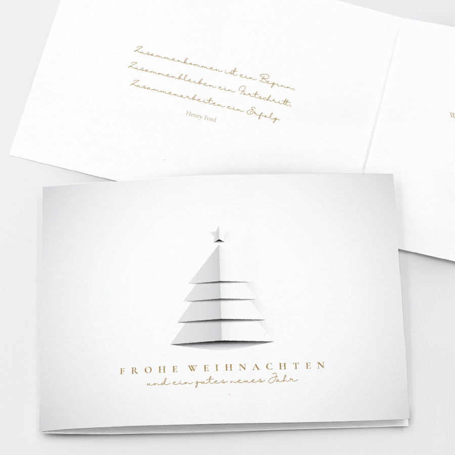 Papertree Geschäftliche Weihnachtskarte