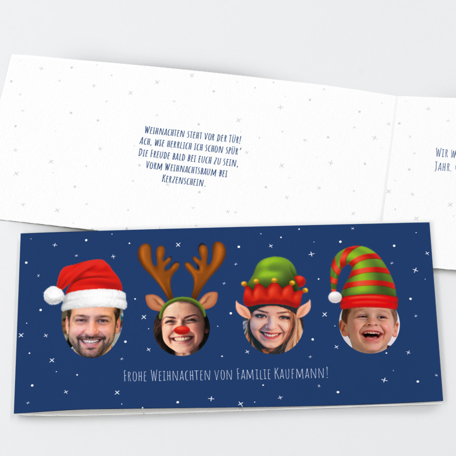 Santa's Family Weihnachtskarte