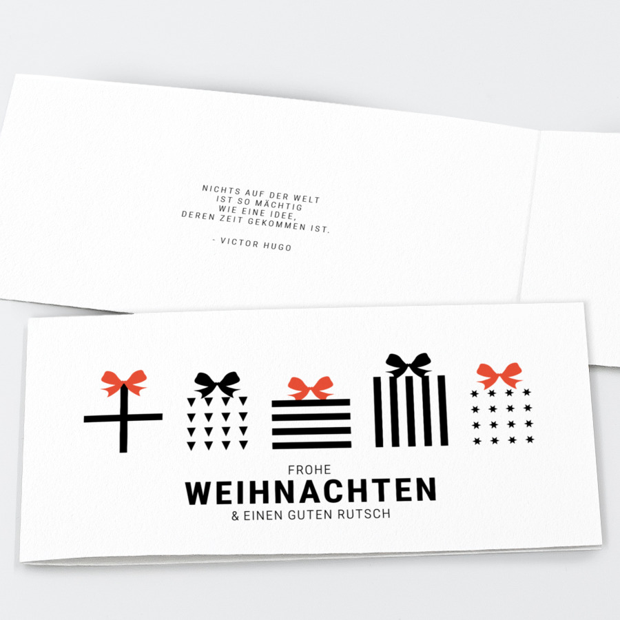 Schleifen Geschäftliche Weihnachtskarte