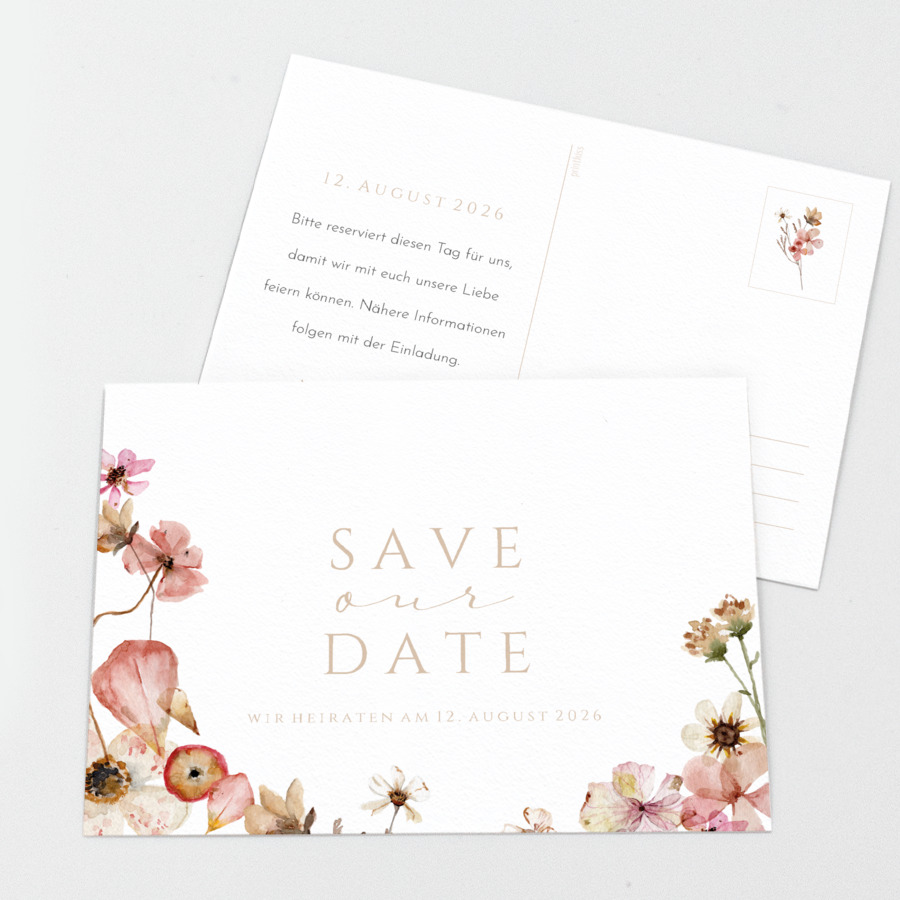 Sommerduft Save the Date Karte