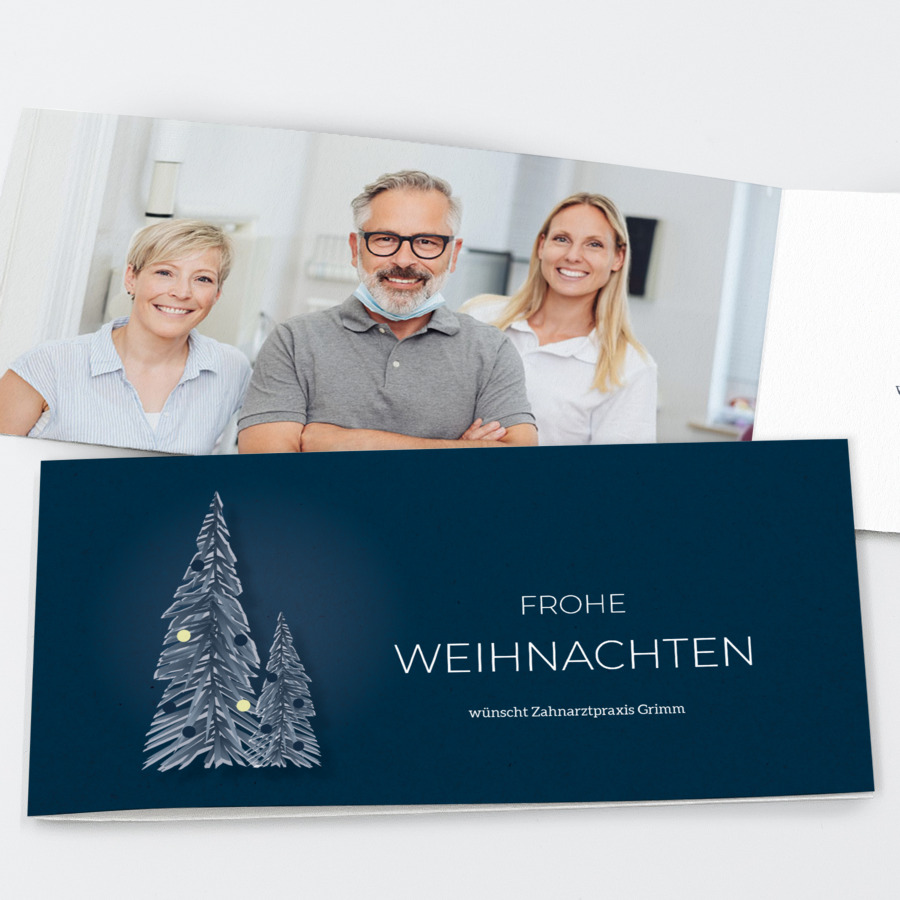 Tannengruß Geschäftliche Weihnachtskarte