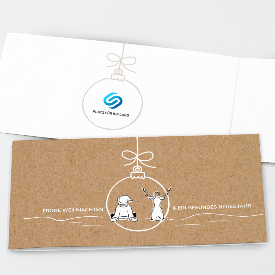 Weihnachtsfreunde Geschäftliche Weihnachtskarte