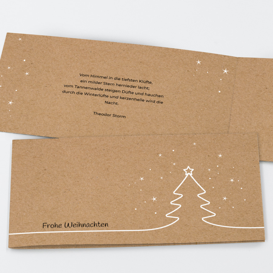 Weihnachtstanne Geschäftliche Weihnachtskarte