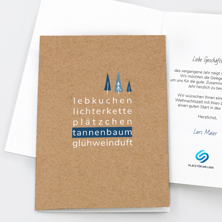 Weihnachtsvorfreude Geschäftliche Weihnachtskarte