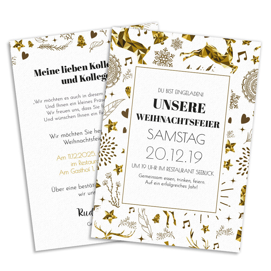 Einladung Weihnachtsfeier Jetzt Online Gestalten
