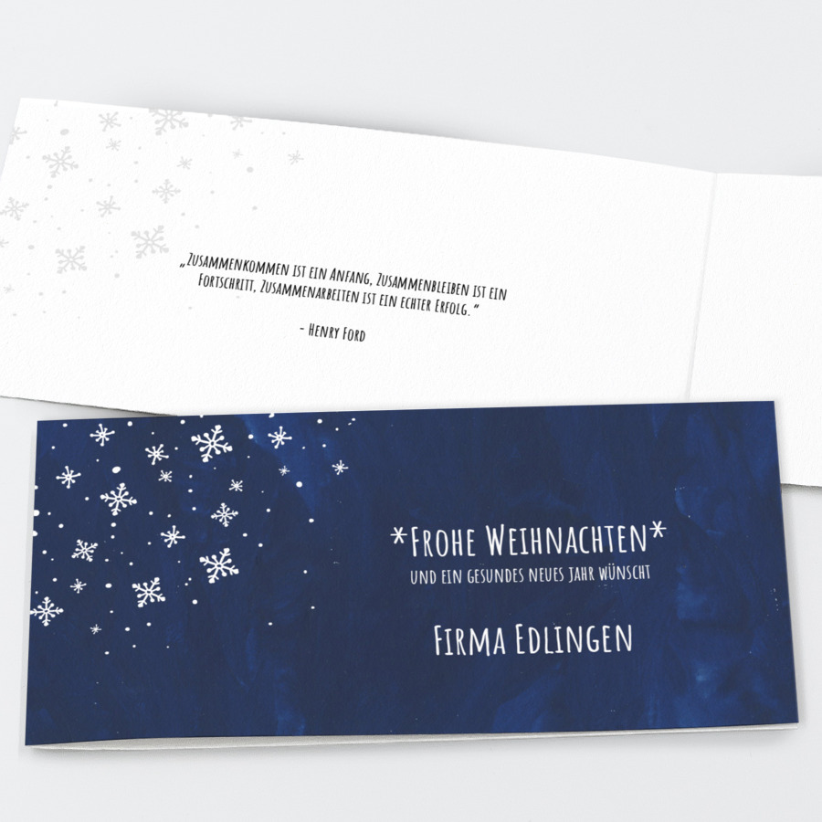 Winterzeit Geschäftliche Weihnachtskarte