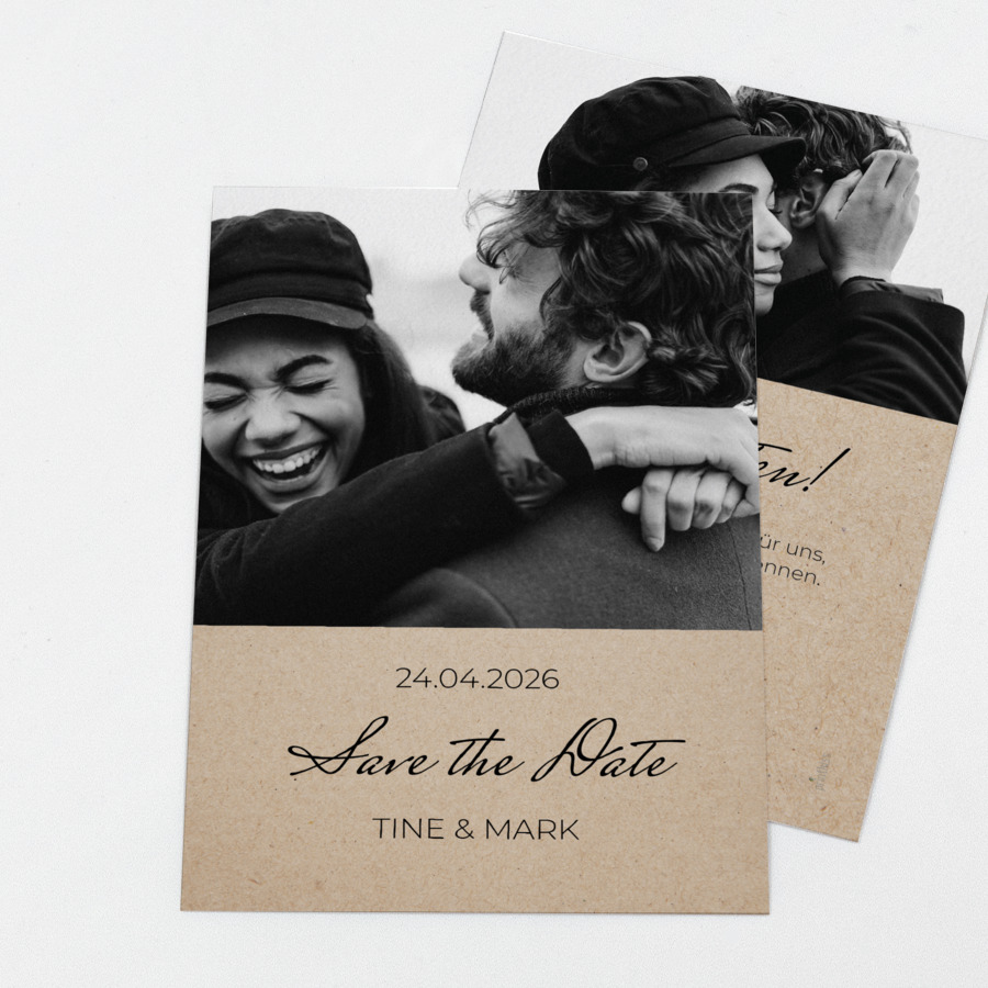 You and Me Save the Date Karte
