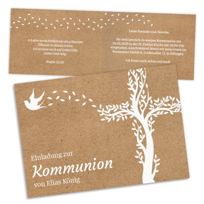Einladungskarten Kommunion Gestalten Drucken Jetzt Bestellen