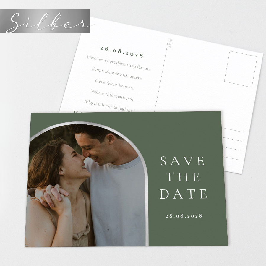 Modern Style Save the Date Karte
