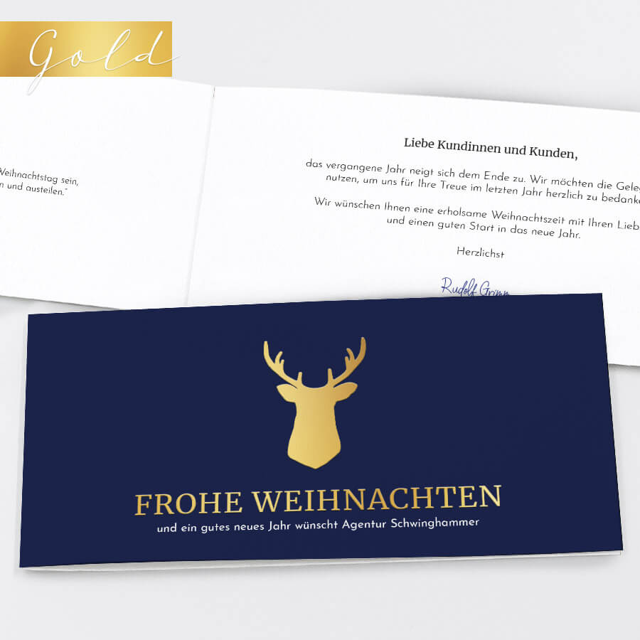 Eleganter Hirsch