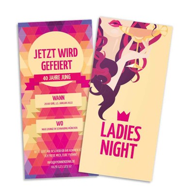 Ladies Night Einladungskarte 50. Geburtstag