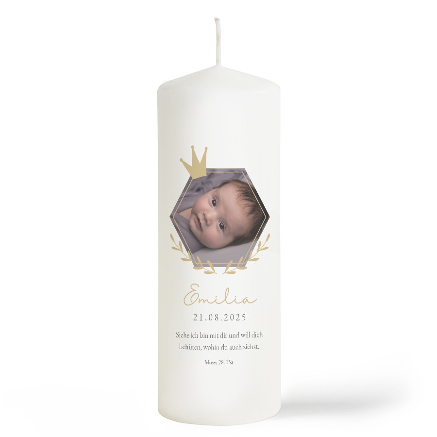 Kleines Wesen Taufkerze