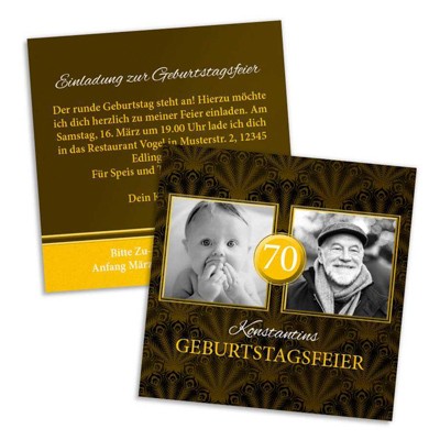 Meine Feier Einladungskarte Geburtstag
