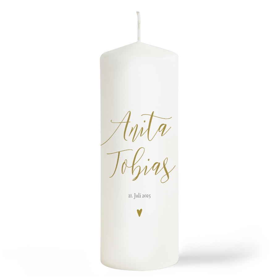 Pure Liebe Hochzeitskerze