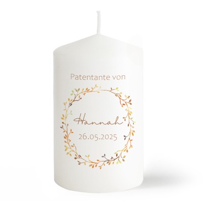 Taufkranz Patenkerze