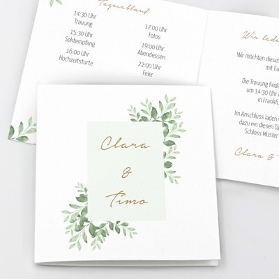 Botanic Chic Hochzeitseinladung