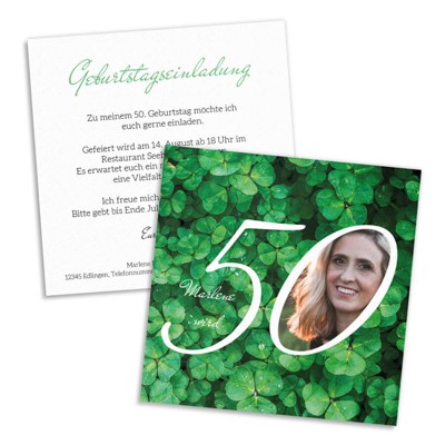 Mein Fest Einladungskarte 50. Geburtstag