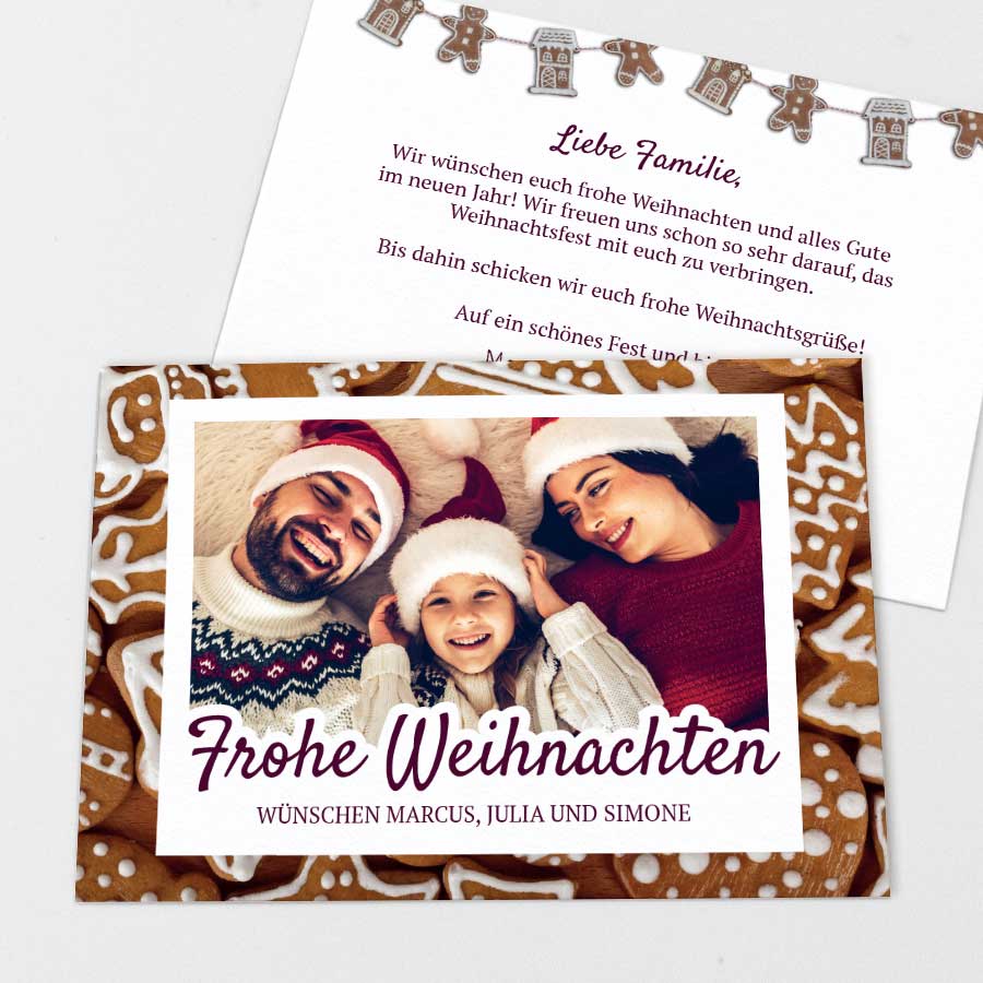 Gingerbread Weihnachtskarte