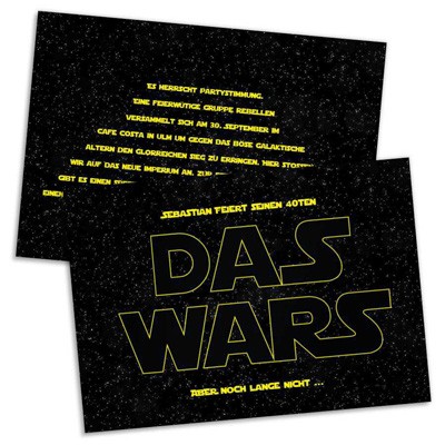 Das Wars Einladungskarte 18. Geburtstag