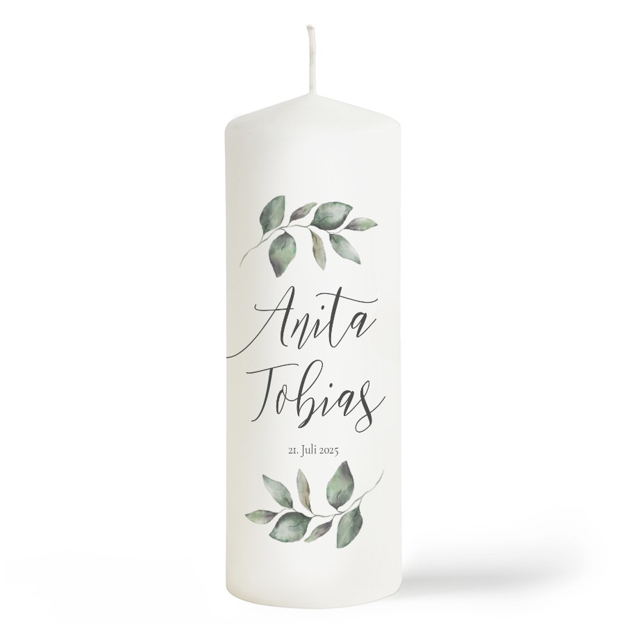 Kalligraphie Hochzeitskerze