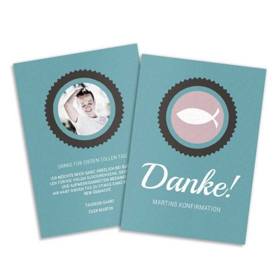 Fisch Danksagung Konfirmation