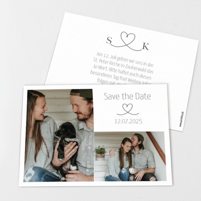 Connected Save the Date Karte