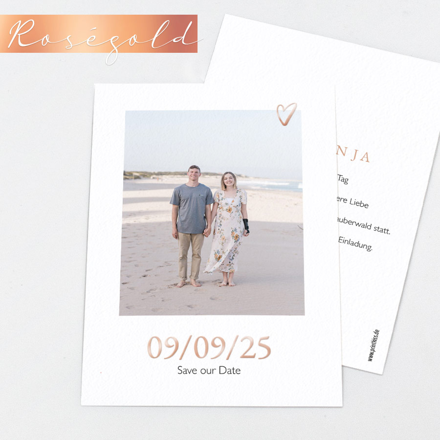 Große Liebe Save the Date Karte