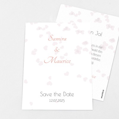 Heartprint Save the Date Karte