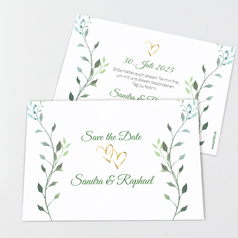 Herzensmensch Save the Date Karte