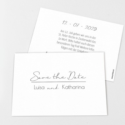 Just Love Save the Date Karte