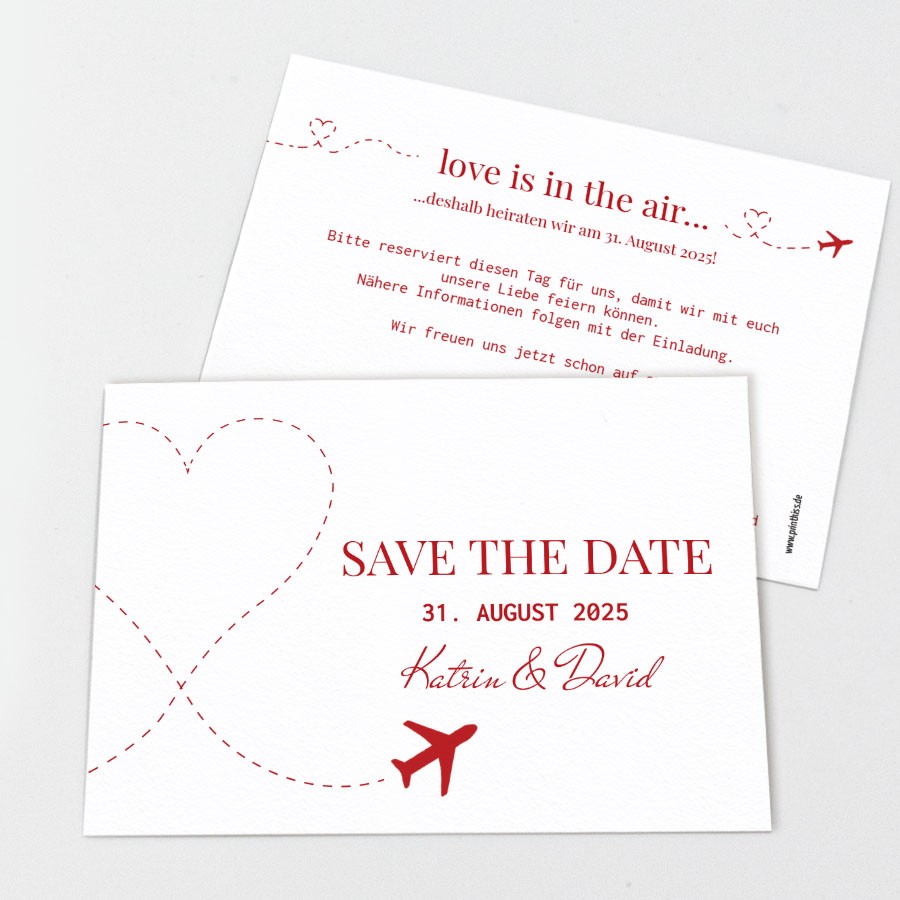 Love Journey Save the Date Karte