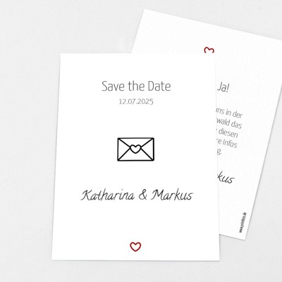 Symbol of Love Save the Date Karte
