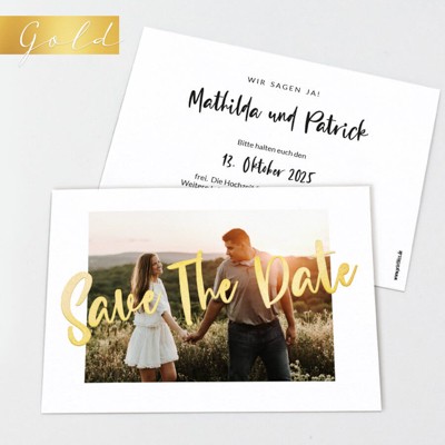 Unser Datum Save the Date Karte