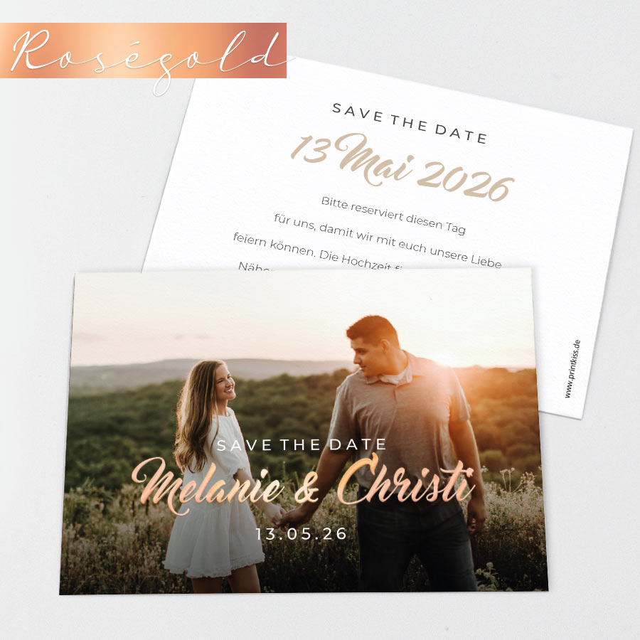 Unser Traum Save the Date Karte