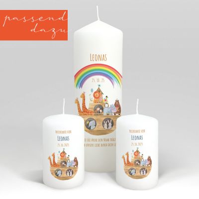 Arche Noah Taufkerze
