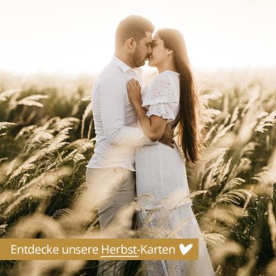 Entdecke unsere Herbst Karten Hochzeitseinladung