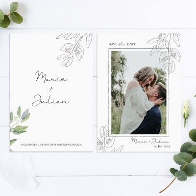 Kollektion "Eucalyptus" Hochzeitseinladung