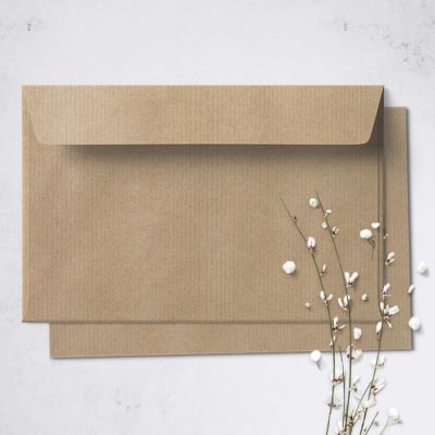 Umschlag für Große Karte Kraftpapier, 176 x 125 mm